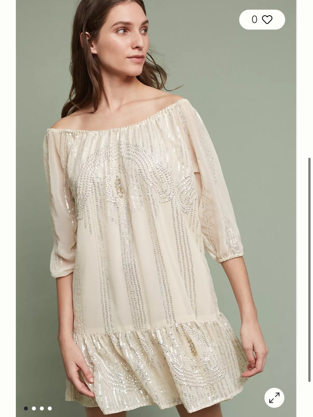 Carolina K from Anthropologie Beaded Sans Swing Dress. Size S